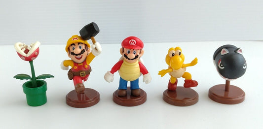 Nintendo Super Mario  Character chocolate egg Figure Set of 5 ④