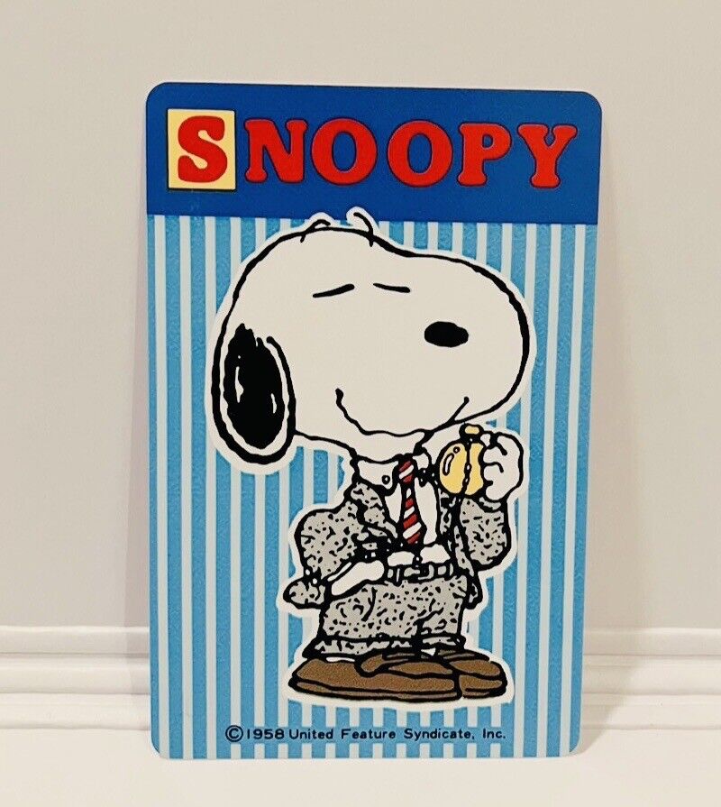 Snoopy plastic playing cards by Nintendo very rare