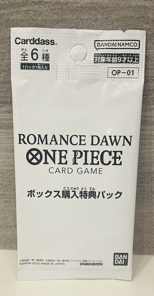 One Piece Card Game Romance Dawn Box Promotion Pack,Japanese Version, NEW SEALED