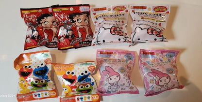 Hello Kitty,My Melody,Sesame Street,Betty Boop,Bath Ball,Bath Bomb,8 pieces