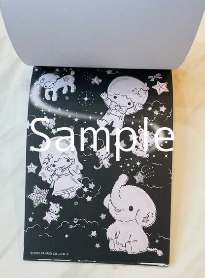 Sanrio Little Twin Stars Coloring Book Black Version So Cute♡ Japanese Edition