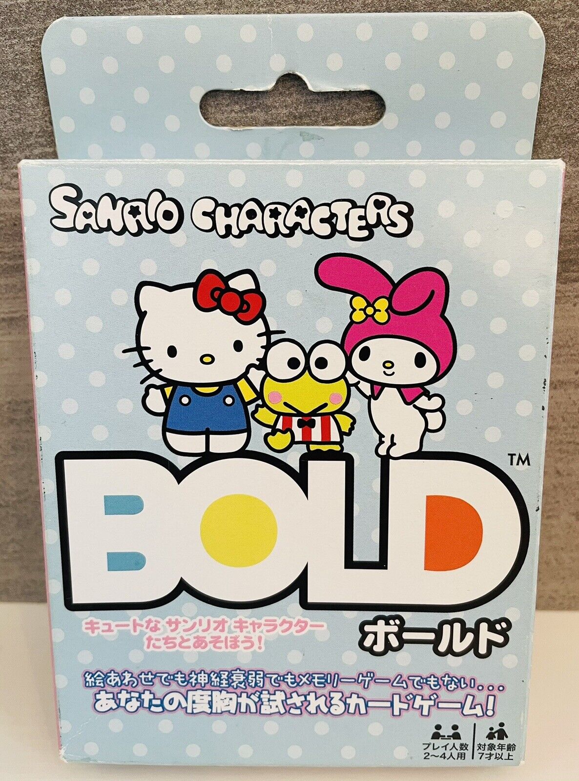 Sanrio Characters Playing Cards BOLD From Japan,Rare☆ 2018.Cards are Unused