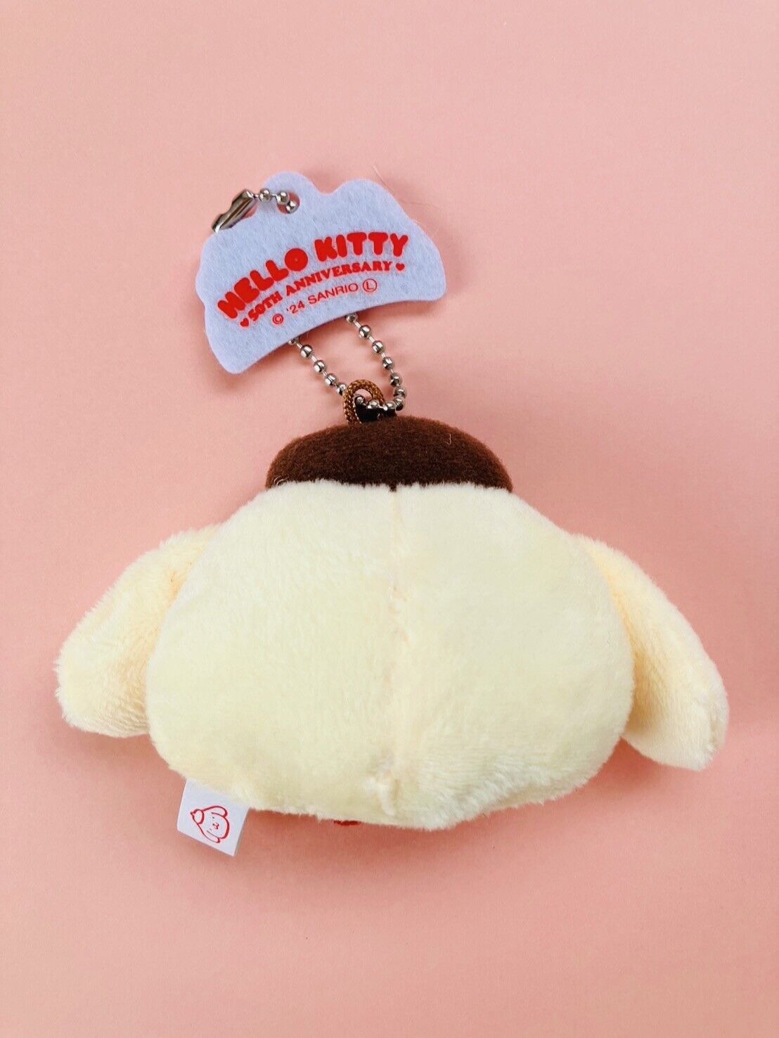 Sanrio Pompompurin Plush Key Chain Hello Kitty 50th Anniversary from Japan