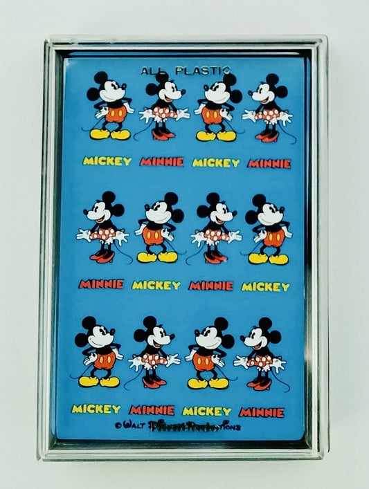 Vintage Nintendo Disney plastic playing cards,made before 1989.Very Rare,New