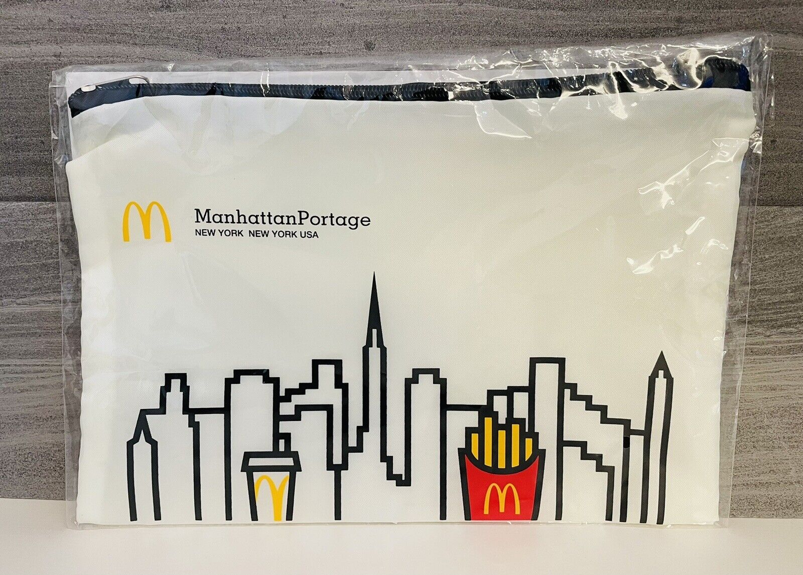Mcdonald's Zipper Pouch Bag A4 size New Sealed