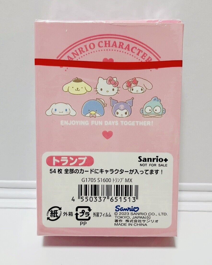 Sanrio Characters Playing Cards Sanrio Friendship Club Limited 2023 New Sealed