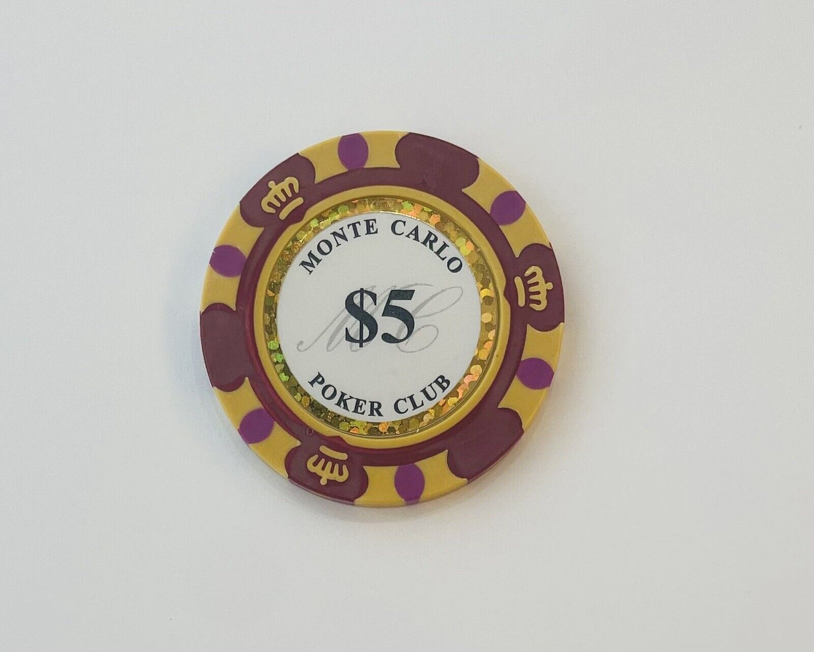 Monte Carlo Poker Chips 14Gram SAMPLE Set 10 Chips New