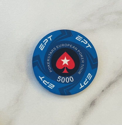Poker Chips POKERSTARS EPT Ceramic Chips,11 pieces sample Set