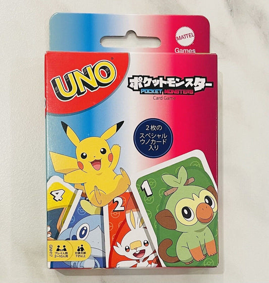 Pokemon UNO Cards with Special Cards Snorlax and Greninja Japanese Version New