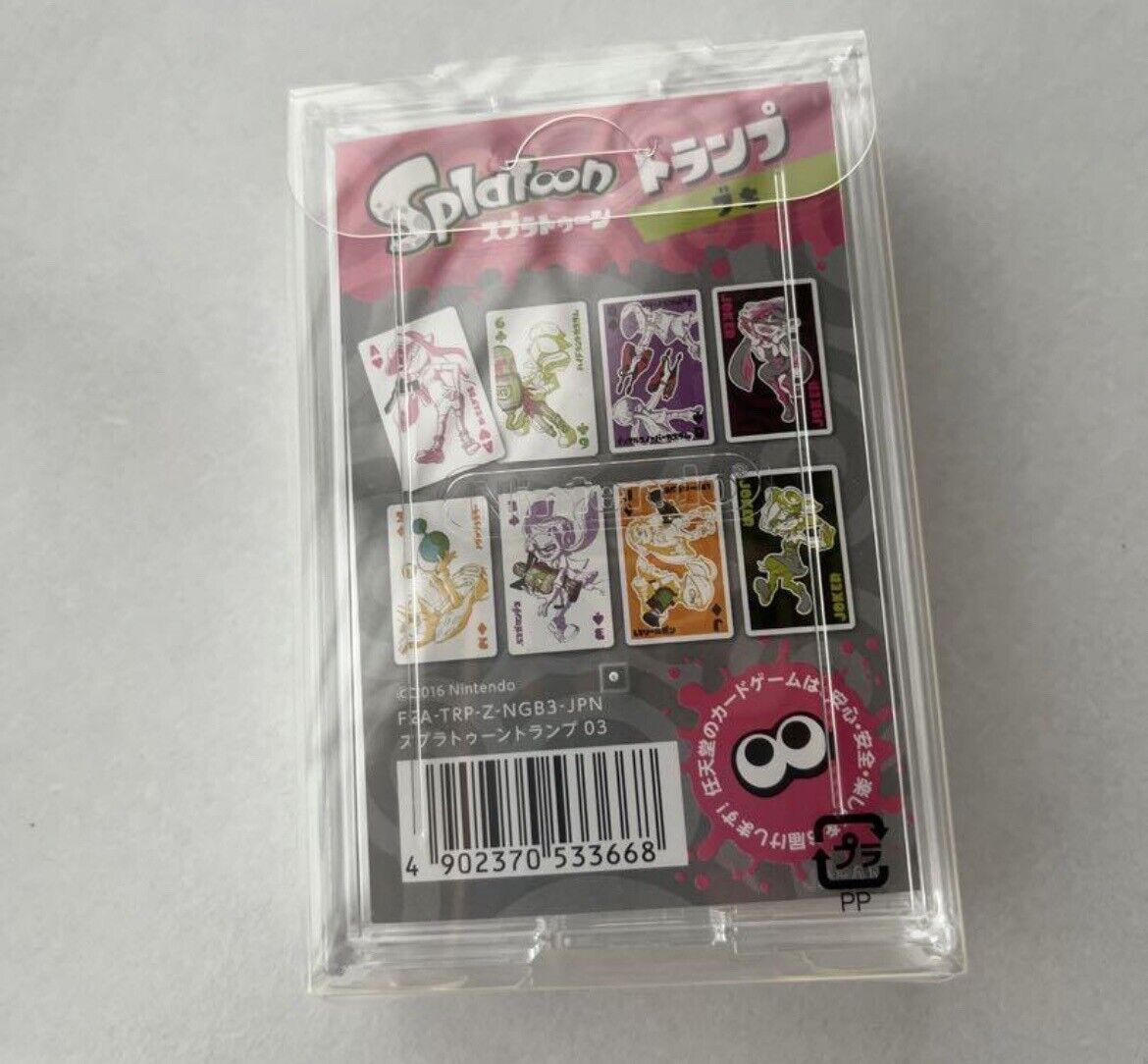 Splatoon Playing Cards 03 Nintendo Plastic New Direct from Japan