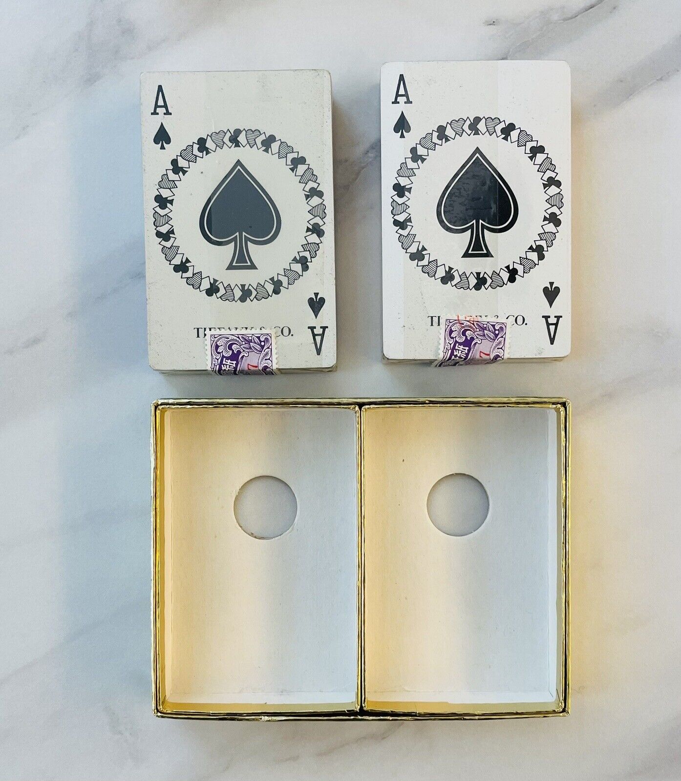 Vintage Tiffany & Co.Playing Cards,2 decks,Cards are new,sealed.