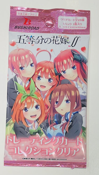 Gotobun no Hanayome The Quintessential Quintuplets.Clear Trading Card