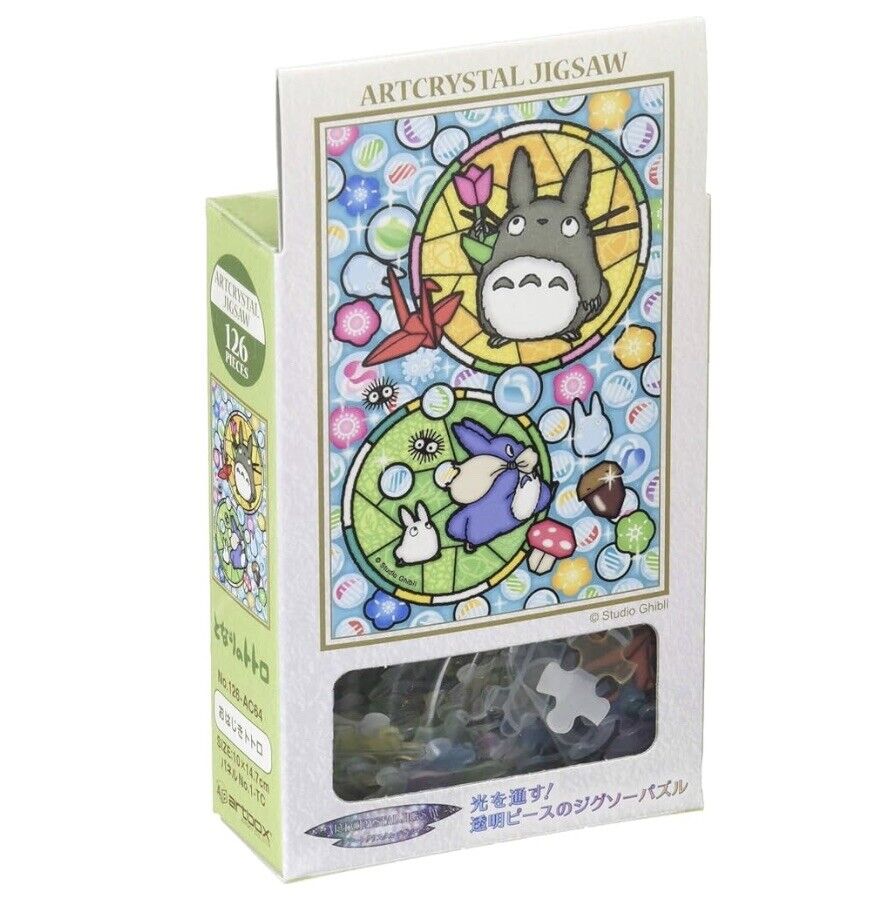 My neighbor Totoro with "Ohajiki" Crystal Jigsaw Puzzle 126 Pieces Ghibli