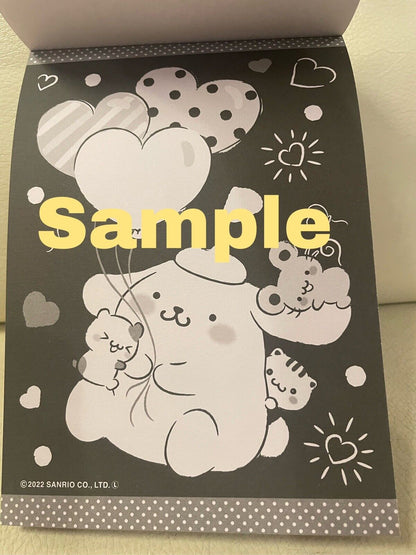 Sanrio Coloring Book Black Version New! So Cute♡ Japanese Edition