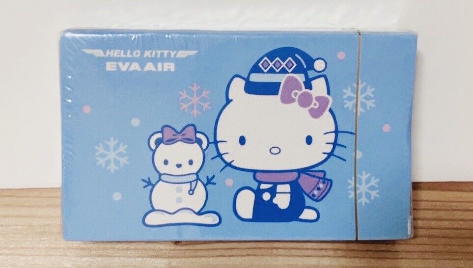 Hello Kitty Playing Cards EVA AIR From Japan Rare Winter version New Sealed