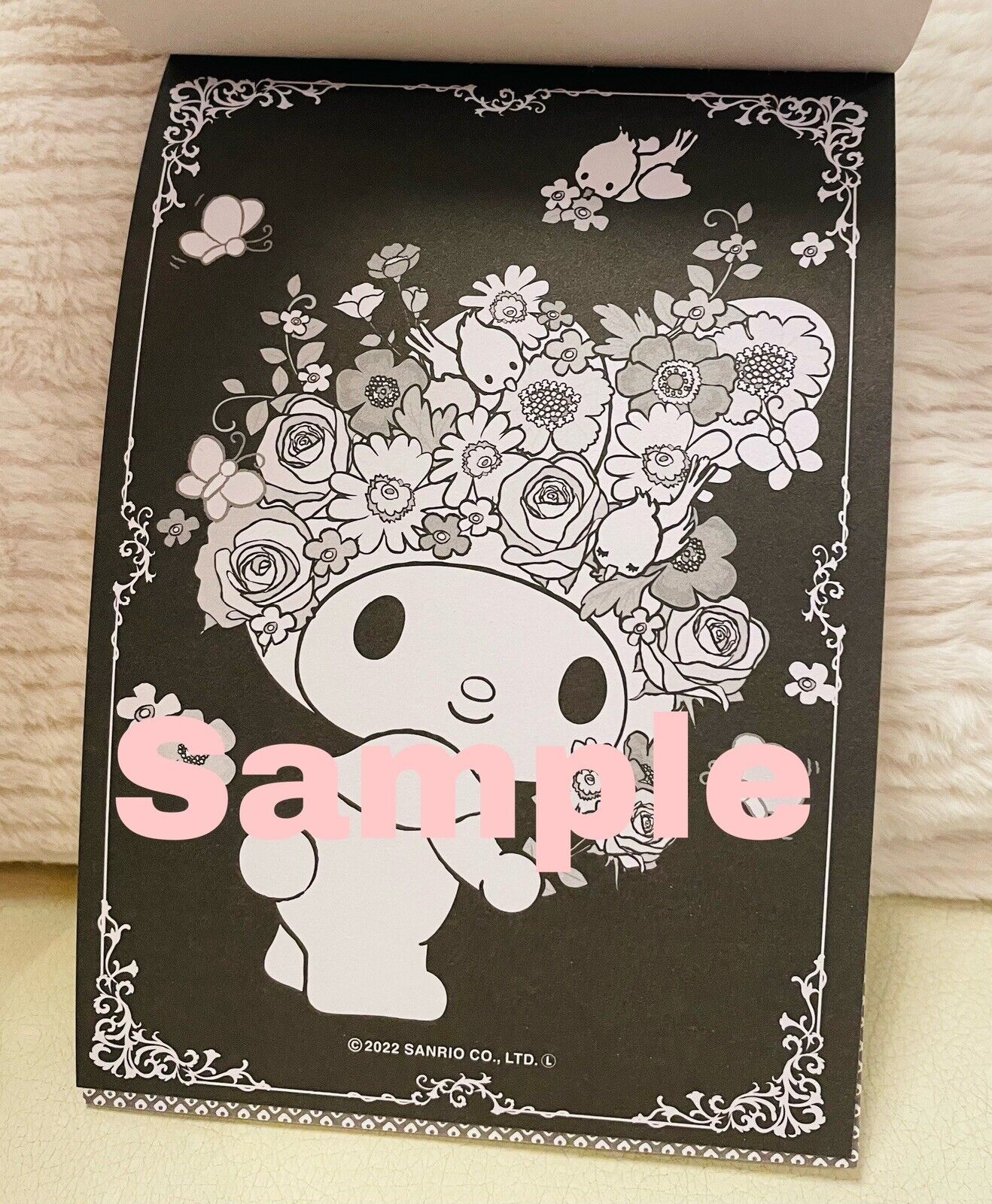 My Melody and Kuromi Coloring Book Black Version New! So Cute♡ Japanese Edition