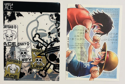 ONE PIECE file folder and a big card/2011/Rare/from Japan/Luffy and Ace