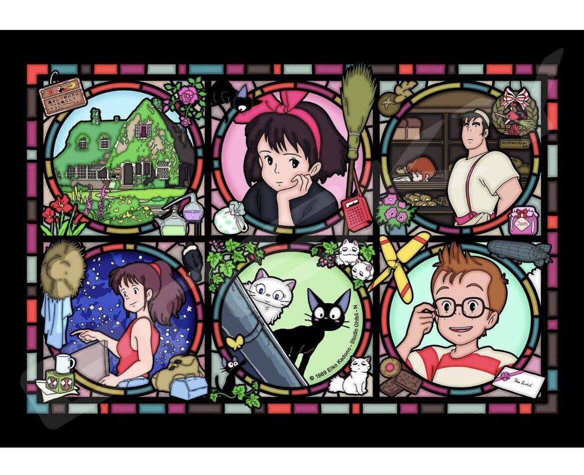 Kiki's Delivery Service Art Crystal Jigsaw Puzzle 208 Pieces,Studio Ghibli