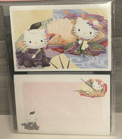 Hello Kitty and Dear Daniel Postcard Set Stickers and 6 postcards 2008 Kimono