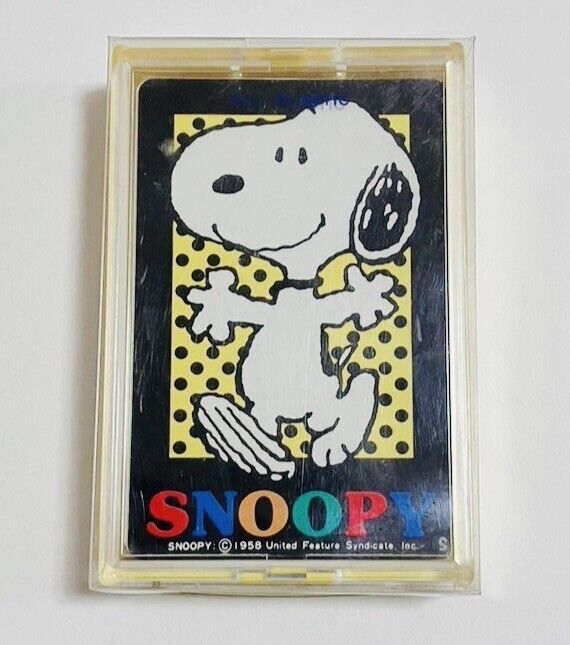 Snoopy Nintendo plastic playing cards very rare