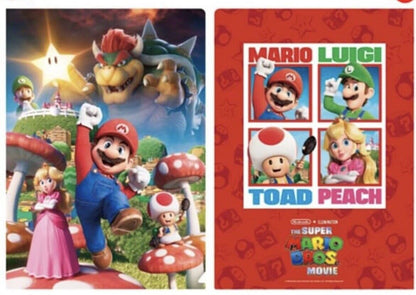 Super Mario Bros. File folders/3pieces/Double-sided/A4 size/Theater Limited