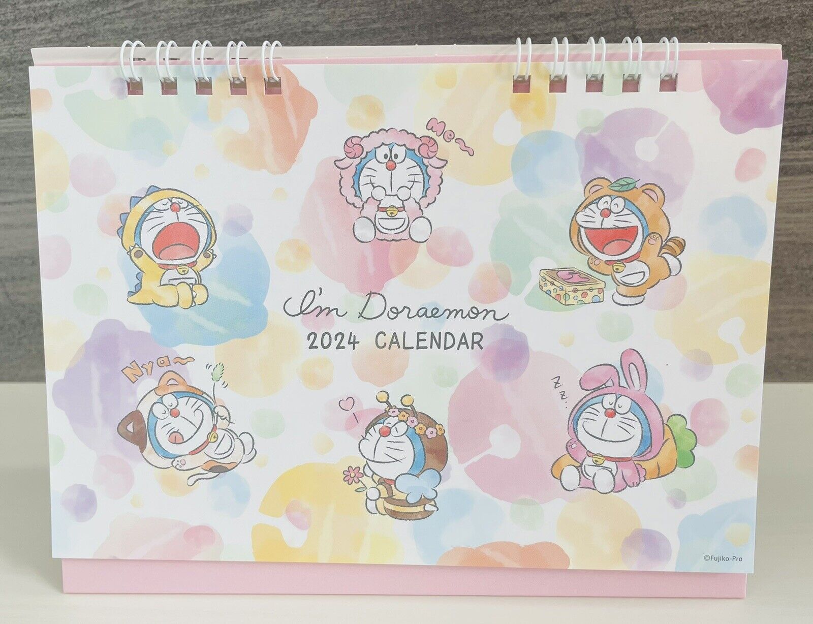 Doraemon desk calendar 2024,from January to December,Japanese Edition.new,Sealed