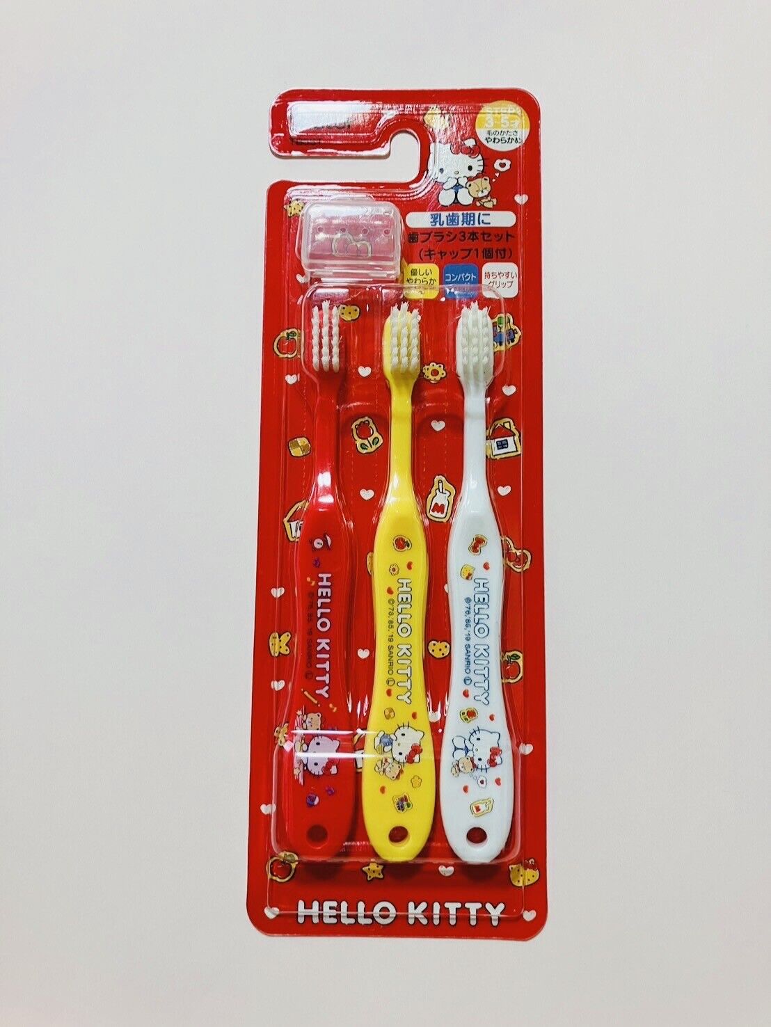 Hello Kitty Toothbrushes for kids 3 Pieces in Pack