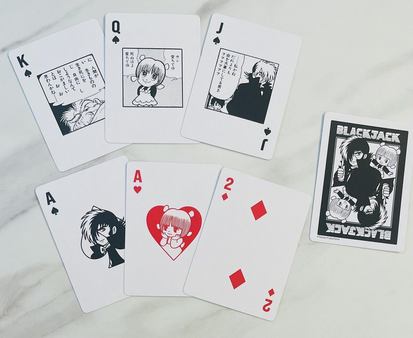 BLACKJACK by Osamu Tezuka playing cards.from Japan