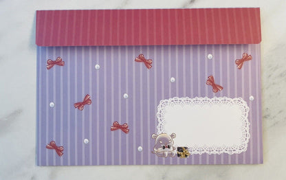 Sanrio Kuromi Birthday Card Set ♡ Pop up card Stickers Envelope