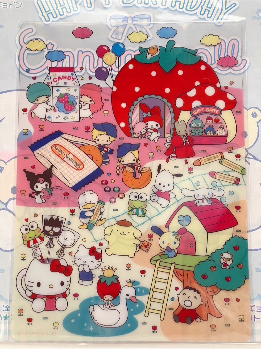 Sanrio Magazine Strawberry News March 2024 with cute plastic board ♡③