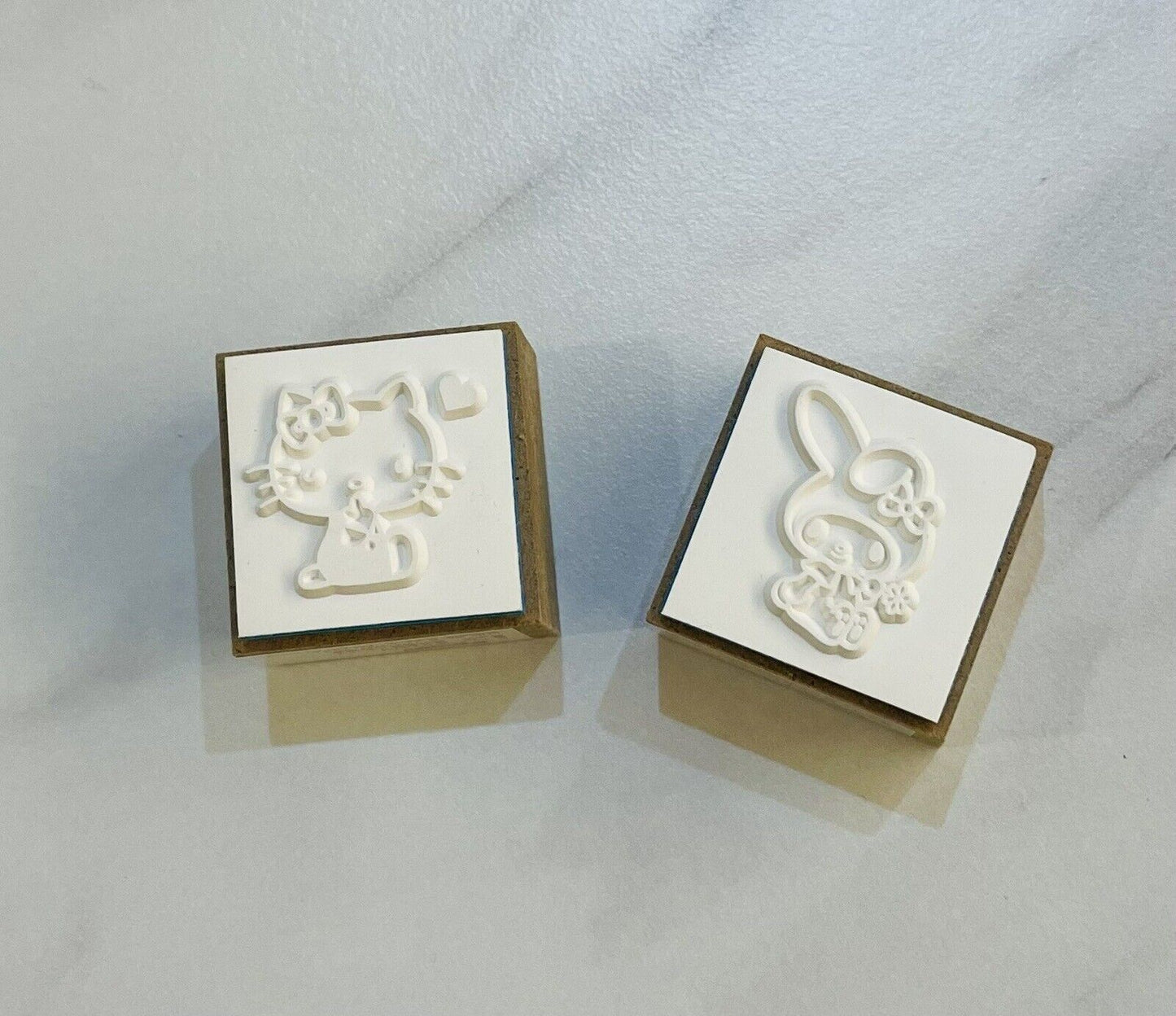 Sanrio Hello Kitty and My Melody wooden stamps ♡ from Japan