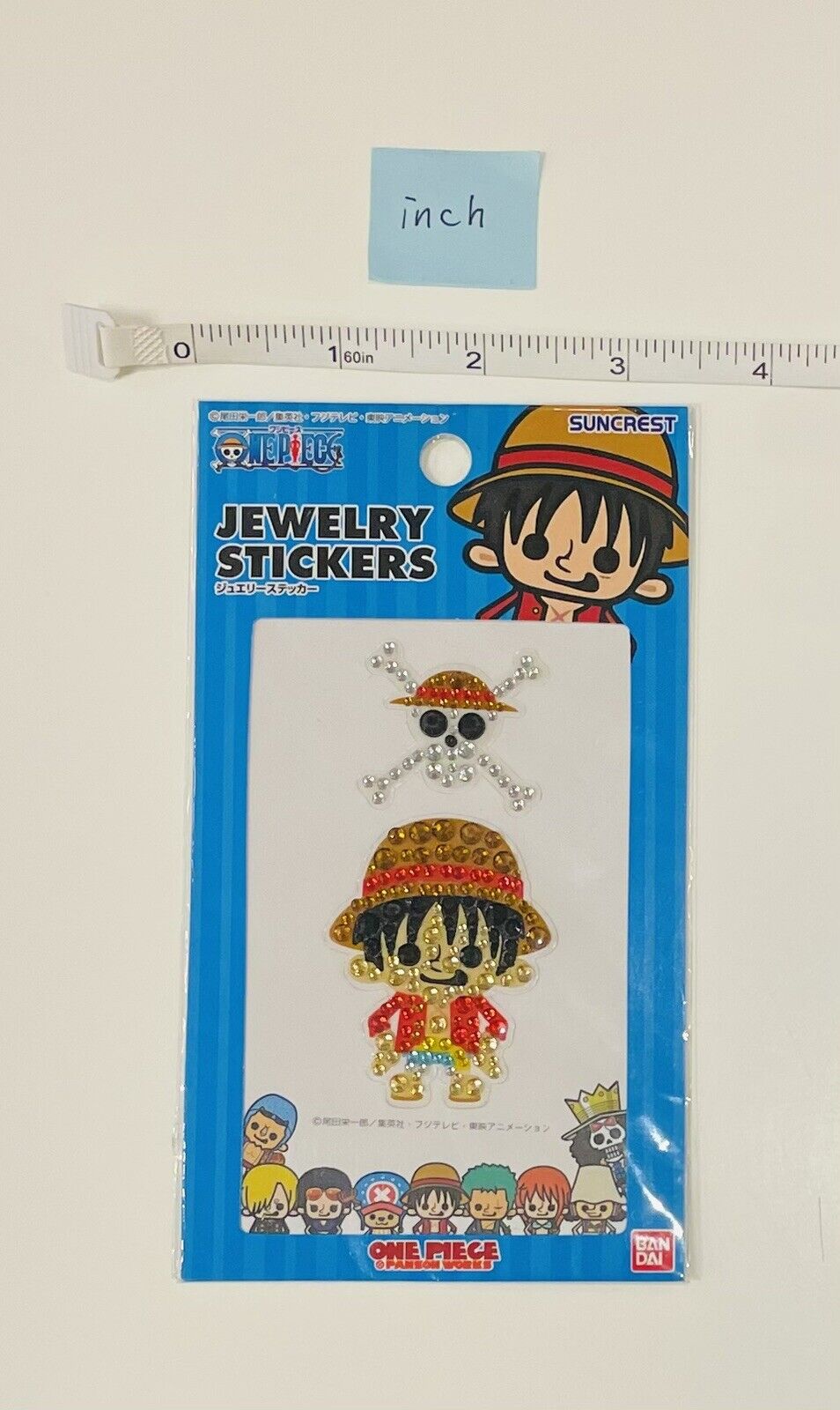 ONE PIECE stickers jewelry type/Luffy/Rare☆