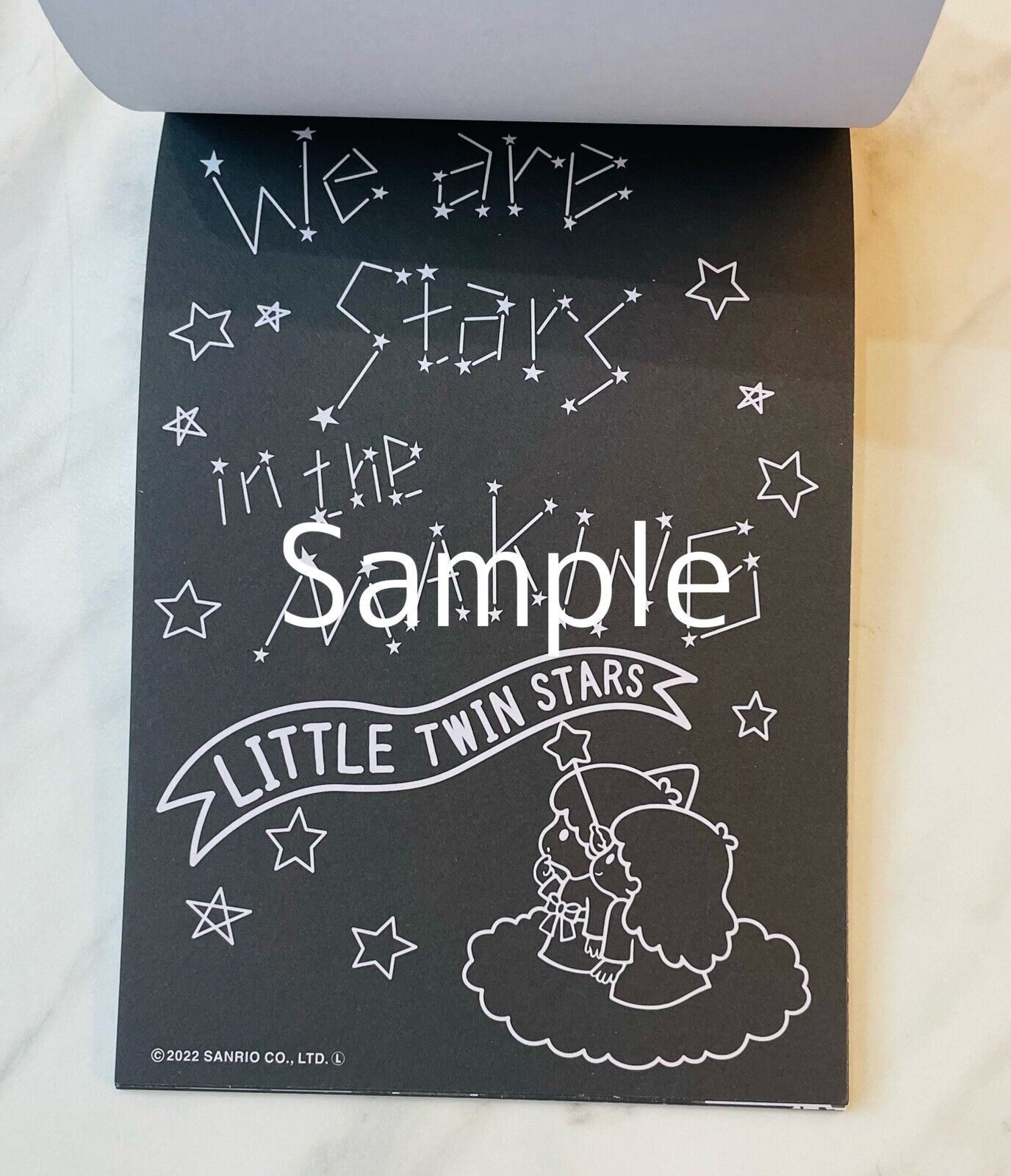 Sanrio Little Twin Stars Coloring Book Black Version So Cute♡ Japanese Edition