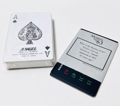 VOLVO Plastic Playing Cards by Angel Playing Cards Made in Japan Cards are New