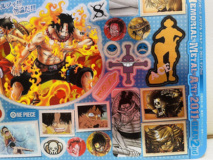 One Piece stickers sheet/big size/2011/Rare/from Japan/good condition