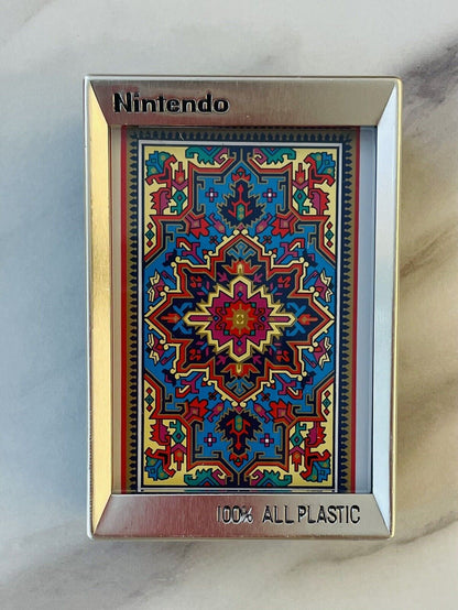 Vintage Nintendo plastic playing cards,unused,made before 1989.Gold edges⭐︎Rare