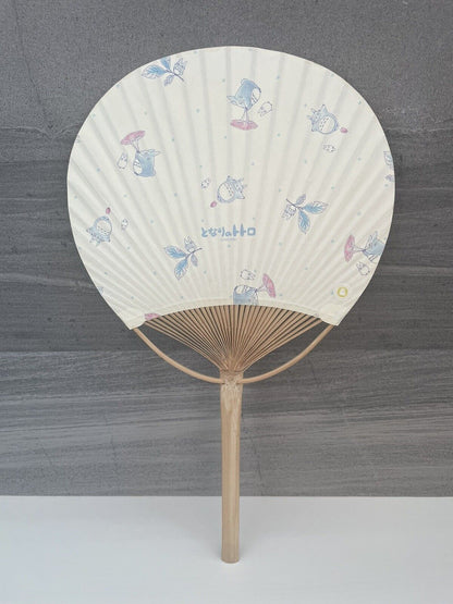 My Neighbor TOTORO Ghibli Bamboo Paper Fan " UCHIWA " from Japan