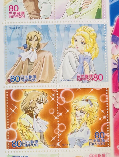 The Rose of Versailles Stamps,Japan Post/2011/80yen×10/very good condition.rare☆