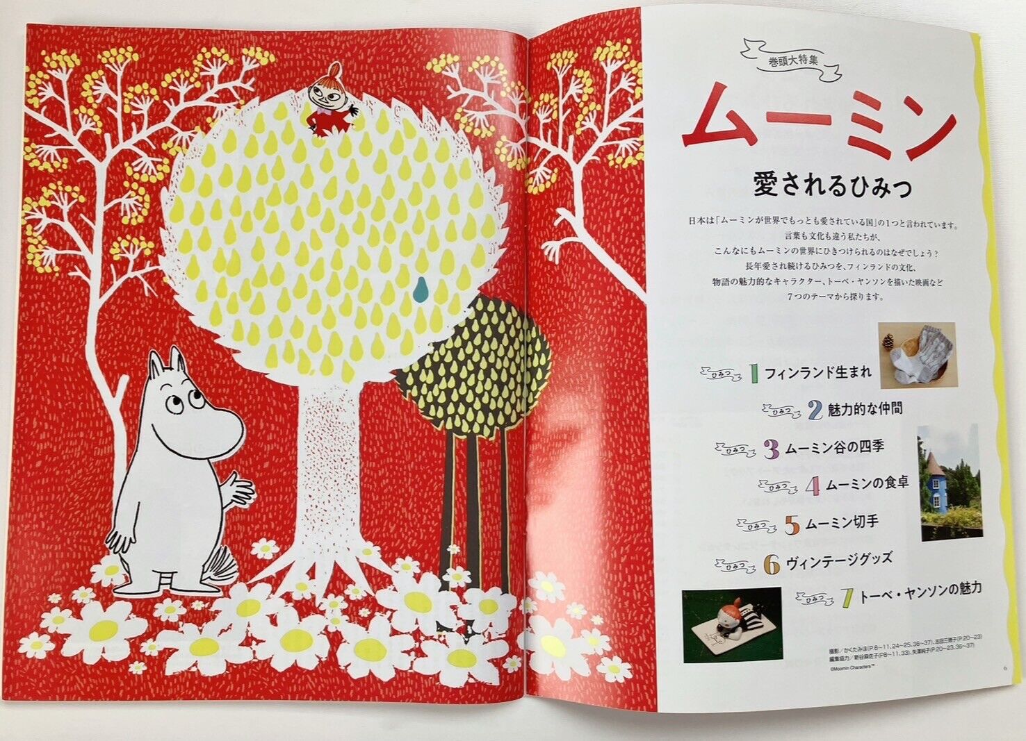 MOE Japanese Magazine 2022 November Moomin ♡including Moomin stickers