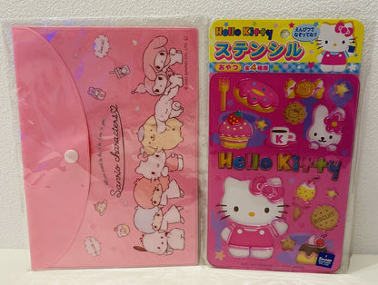 Sanrio notebook,bag,Hello Kitty stencil,from Japan, cute♡Rare⭐︎