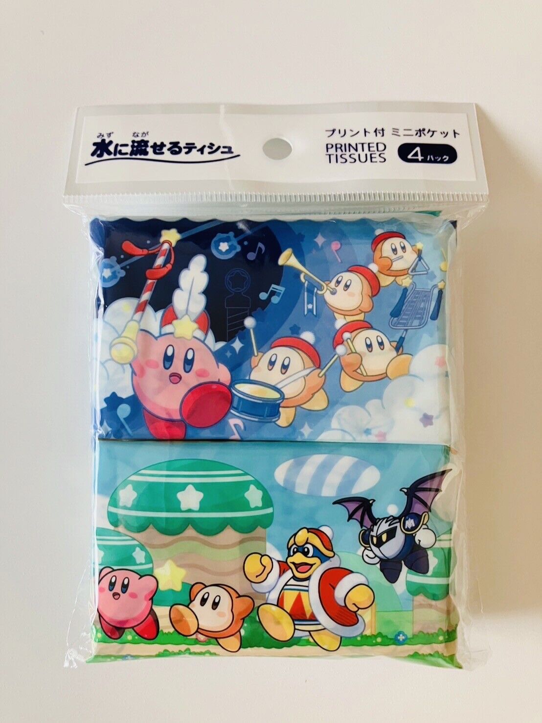 Kirby & Waddle dee Key Charm Folding Papers Zip bags Balloons Towel Tissues Set