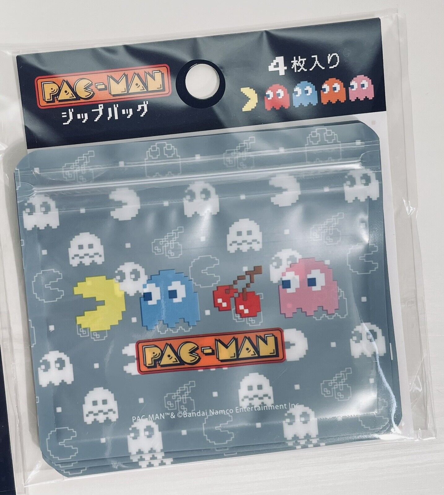 PAC-MAN stickers and Zip bags,new!