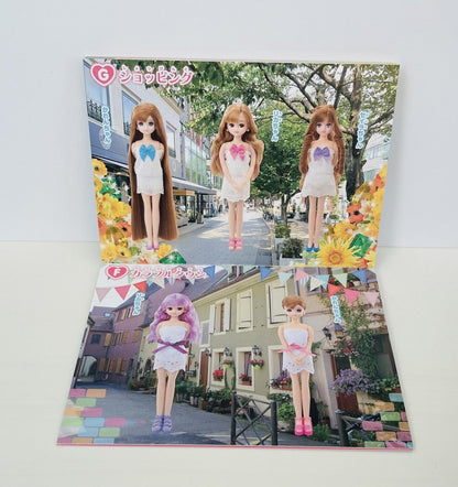 Licca chan dress up and style hair sticker book ♡ 373 stickers! ♡