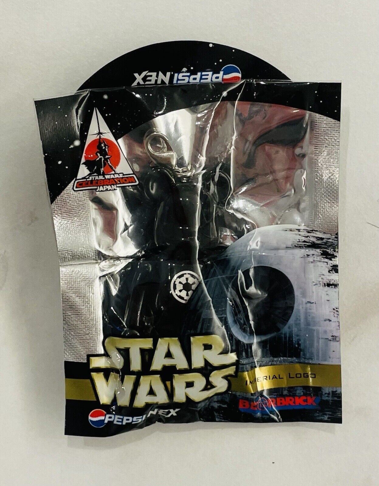 Star Wars Bearbrick Small Figure Key Chain Pepsi IMPERIAL LOGO New Sealed 2008