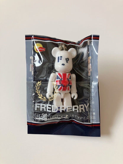 FRED PERRY Bearbrick Small Figure Strap Lipton New Sealed 2012 Rare