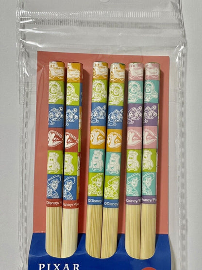 Chopsticks Made of Wood PIXAR Toy Story Cars Dory 22cm 3 pieces from Japan