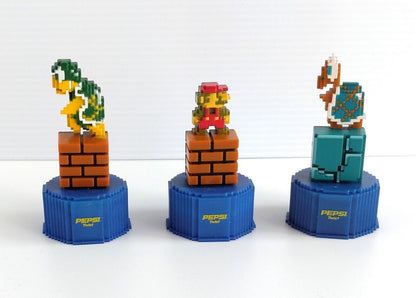PEPSI Super Mario Bros. Dot Bottle Cap set of 3 ①