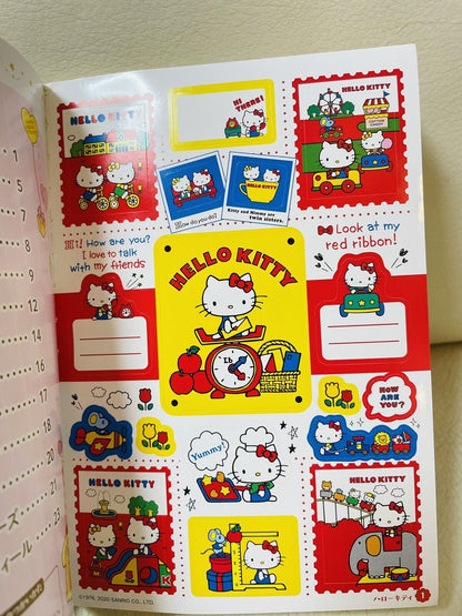 Sanrio Sticker Book 22 sheets of stickers. Sanrio popular characters from Japan