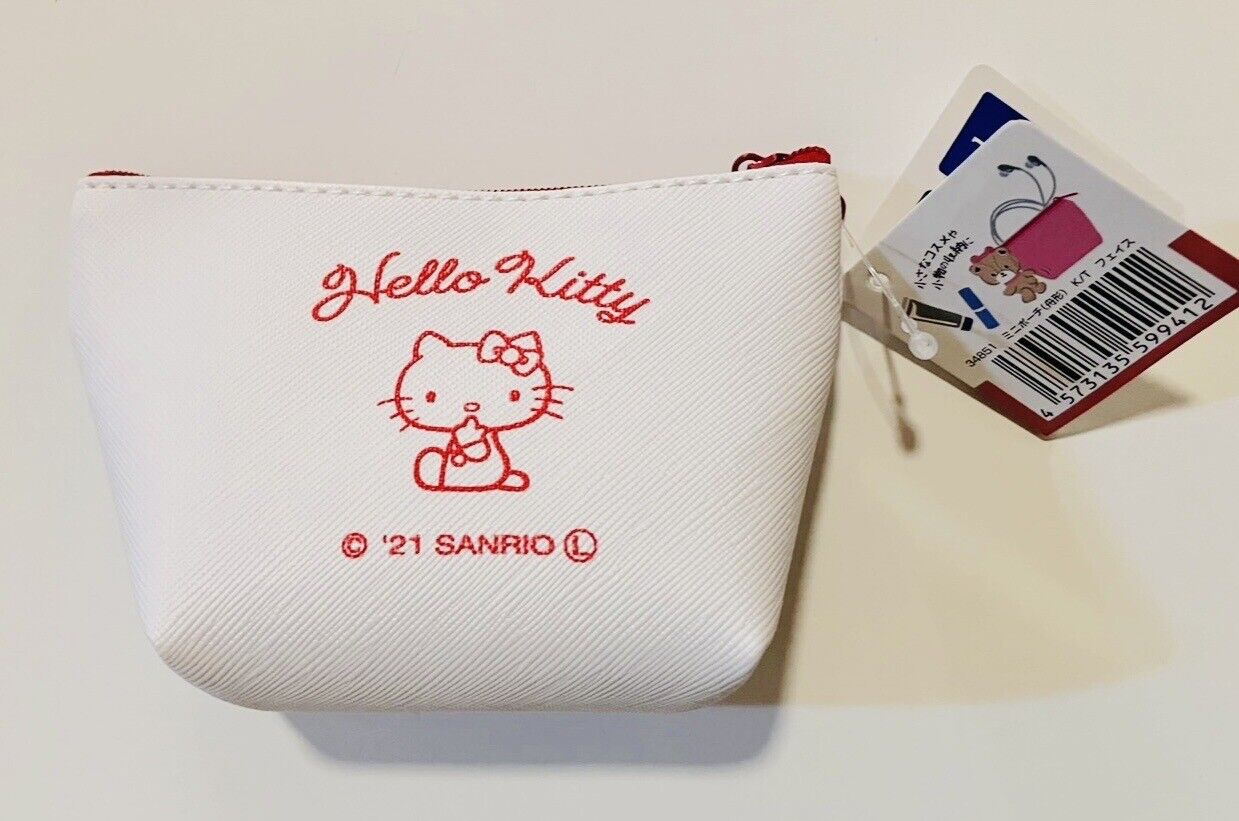 Sanrio Hello Kitty Small Pouch Coin Purse New  Zipper Bag from Japan