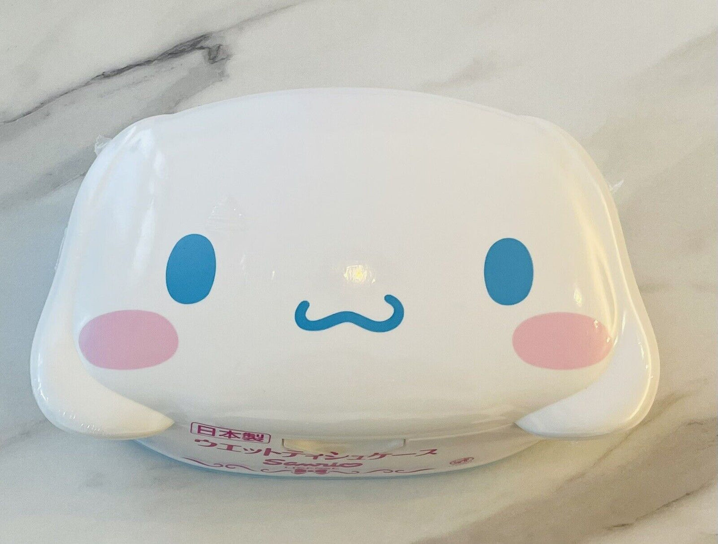 Sanrio Cinnamoroll Wet Tissue Wipes Reusable Case Box New Sealed with wet tissue